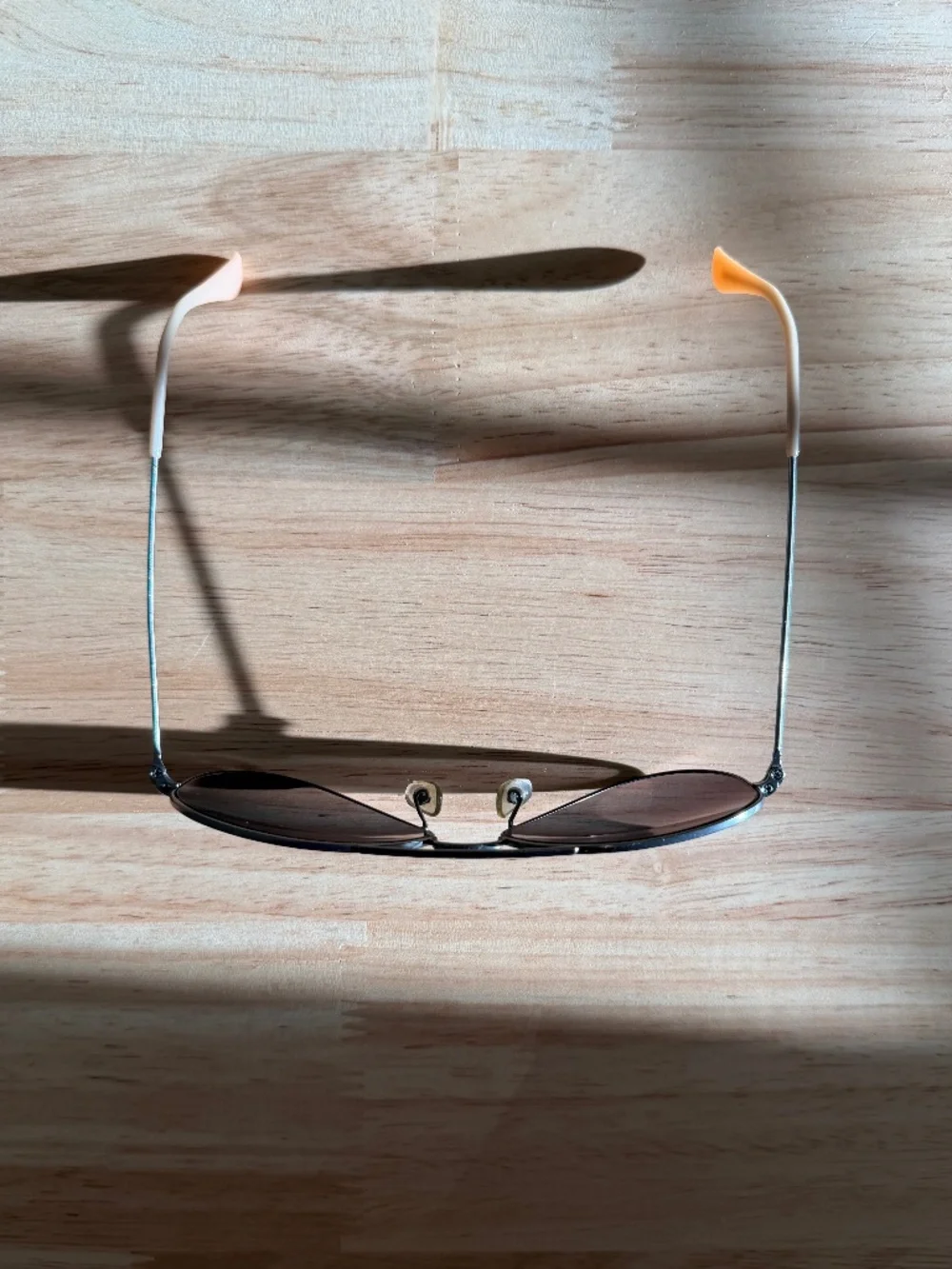 Ray-Ban Silver Frame Gradient Gray Lens Aviator Sunglasses